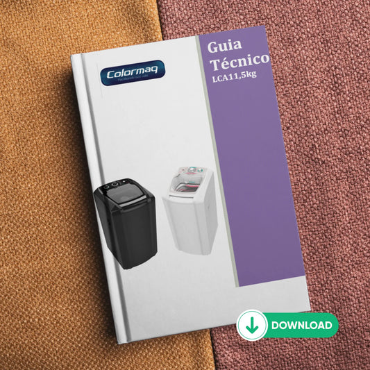 Manual de servicio técnico de la lavadora Colormaq LCA de 11,5 kg - Descargar PDF