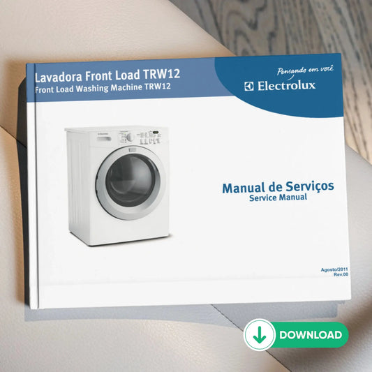 Manual Técnico de Serviços Lavadora Consul TRW12 - Baixar PDF Electrolux