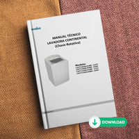 Manual Técnico de Serviços Lavadora Continental LVCT1030LA1BR/LVCT1030LA2BR/LVCT1330LA1BR/LVCT1330LA2BR - Baixar PDF