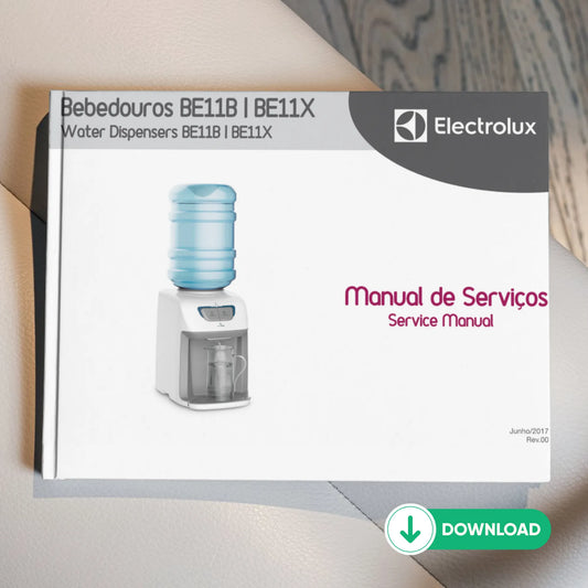 Manual de servicio de la lavadora Electrolux BE11B, BE11X - Descargar PDF