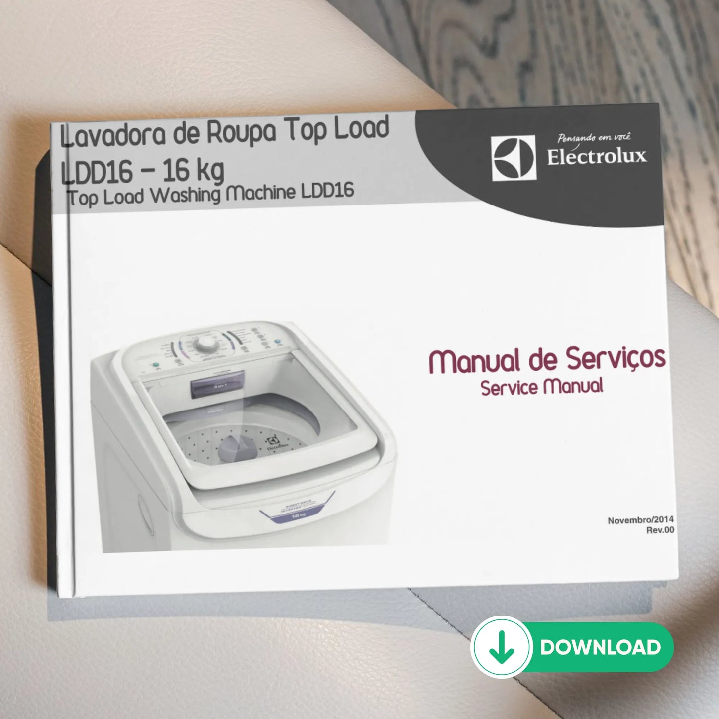 Manual de servicio de la lavadora Electrolux LDD16 - Descargar PDF