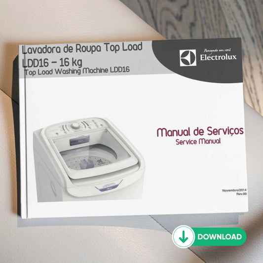 Manual de servicio de la lavadora Electrolux LDD16 - Descargar PDF