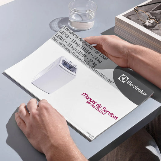 Manual de servicio técnico de lavadoras Electrolux LED13, LED14, LED15 y LED17 - Descargar PDF