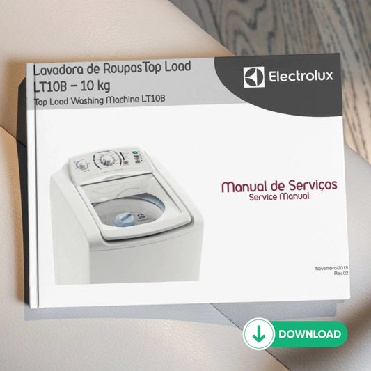 Manual Técnico de Serviços Lavadora Electrolux LT10B - Baixar PDF Electrolux