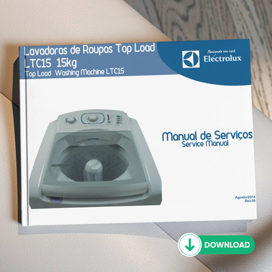 Manual de servicio de la lavadora Electrolux LTC15 - Descargar PDF