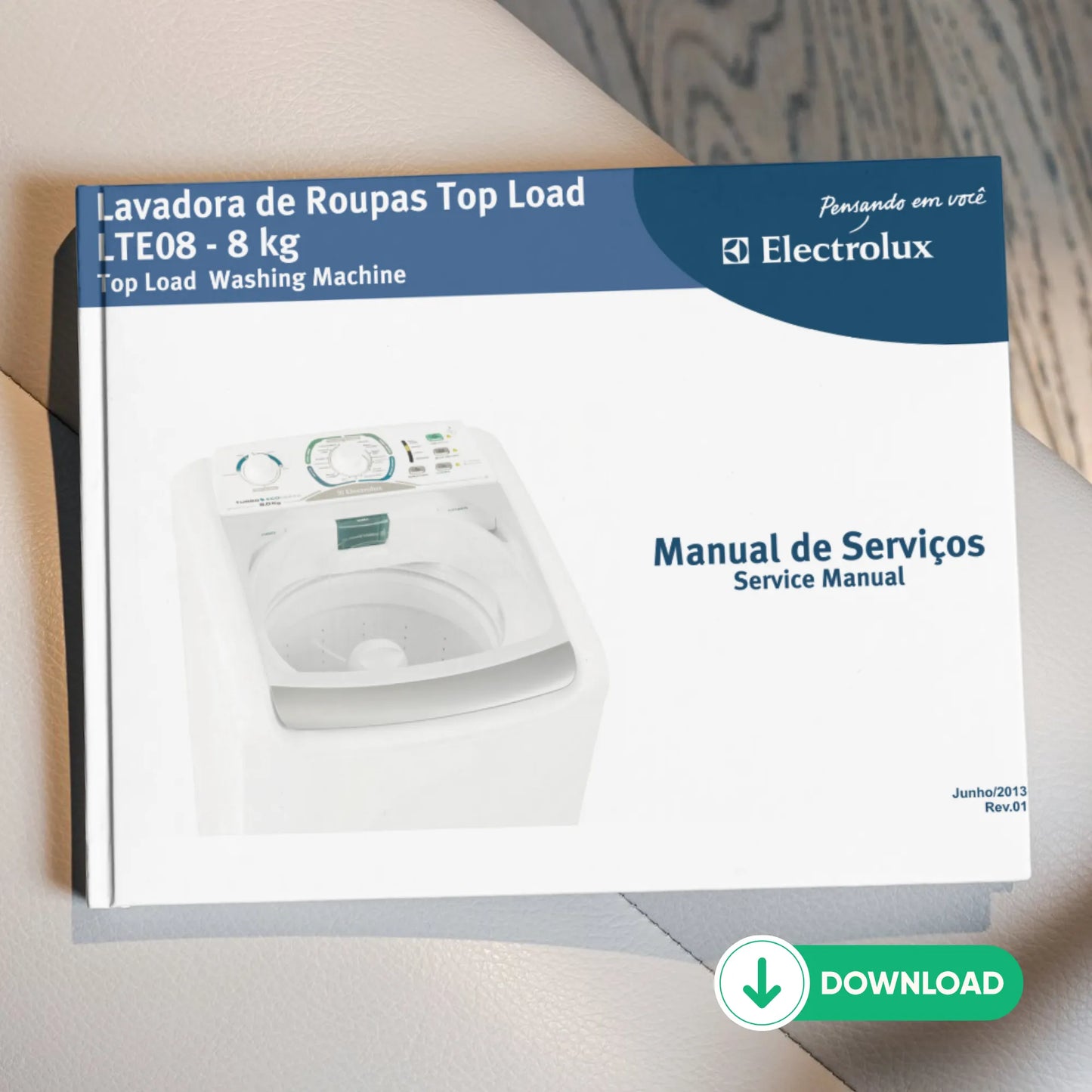 Manual Técnico de Serviços Lavadora Electrolux LTE08 - Baixar PDF