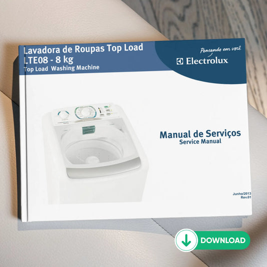Manual de servicio de la lavadora Electrolux LTE08 - Descargar PDF