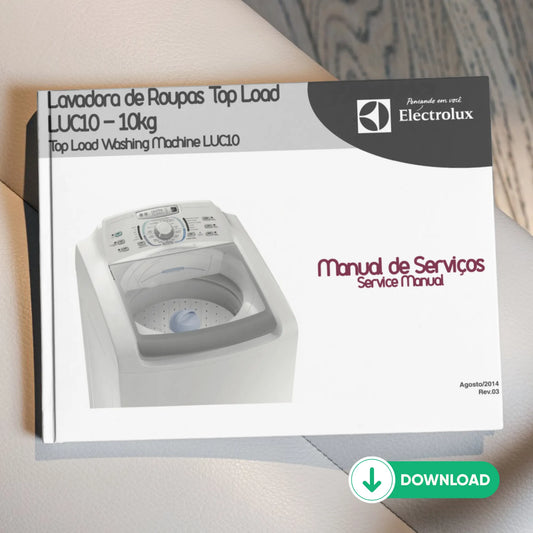 Manual de servicio de la lavadora Electrolux LUC10 - Descargar PDF
