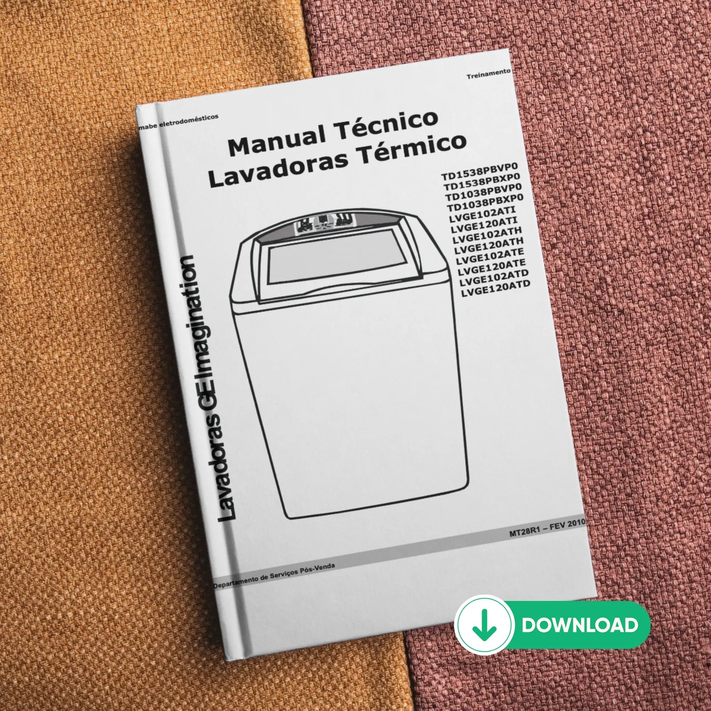 Manual Técnico de Serviços Lavadora Mabe TD15, TD10, LVGE10, LVGE12 - Baixar PDF