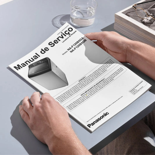 Manual de servicio de la lavadora Panasonic NA-F120B - Descargar PDF