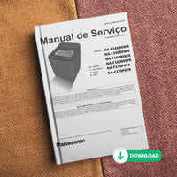 Manual Técnico de Serviços Lavadoras Panasonic NA-F170, NA-F140, NA-F150, NA-F160 - Baixar PDF