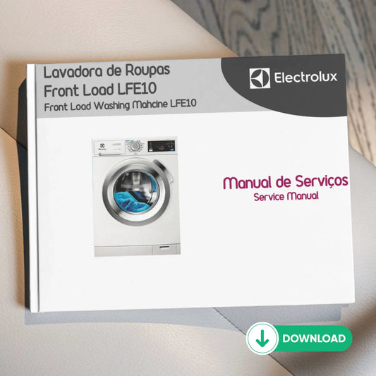 Manual Técnico de Serviços Lava e Seca Electrolux LFE10 - Baixar PDF Electrolux