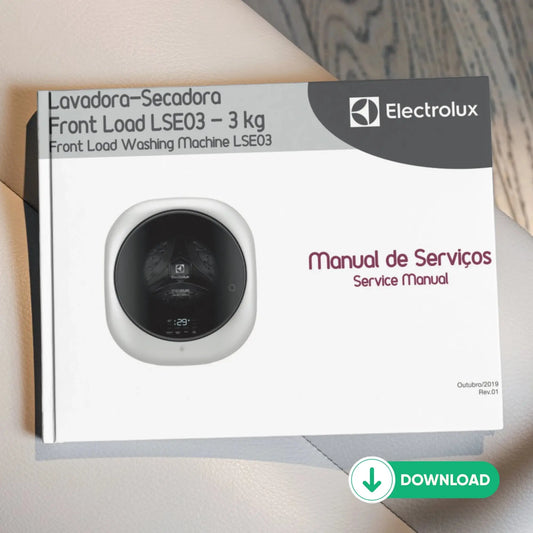 Manual Técnico de Serviços Lava e Seca Electrolux LSE03 - Baixar PDF Electrolux