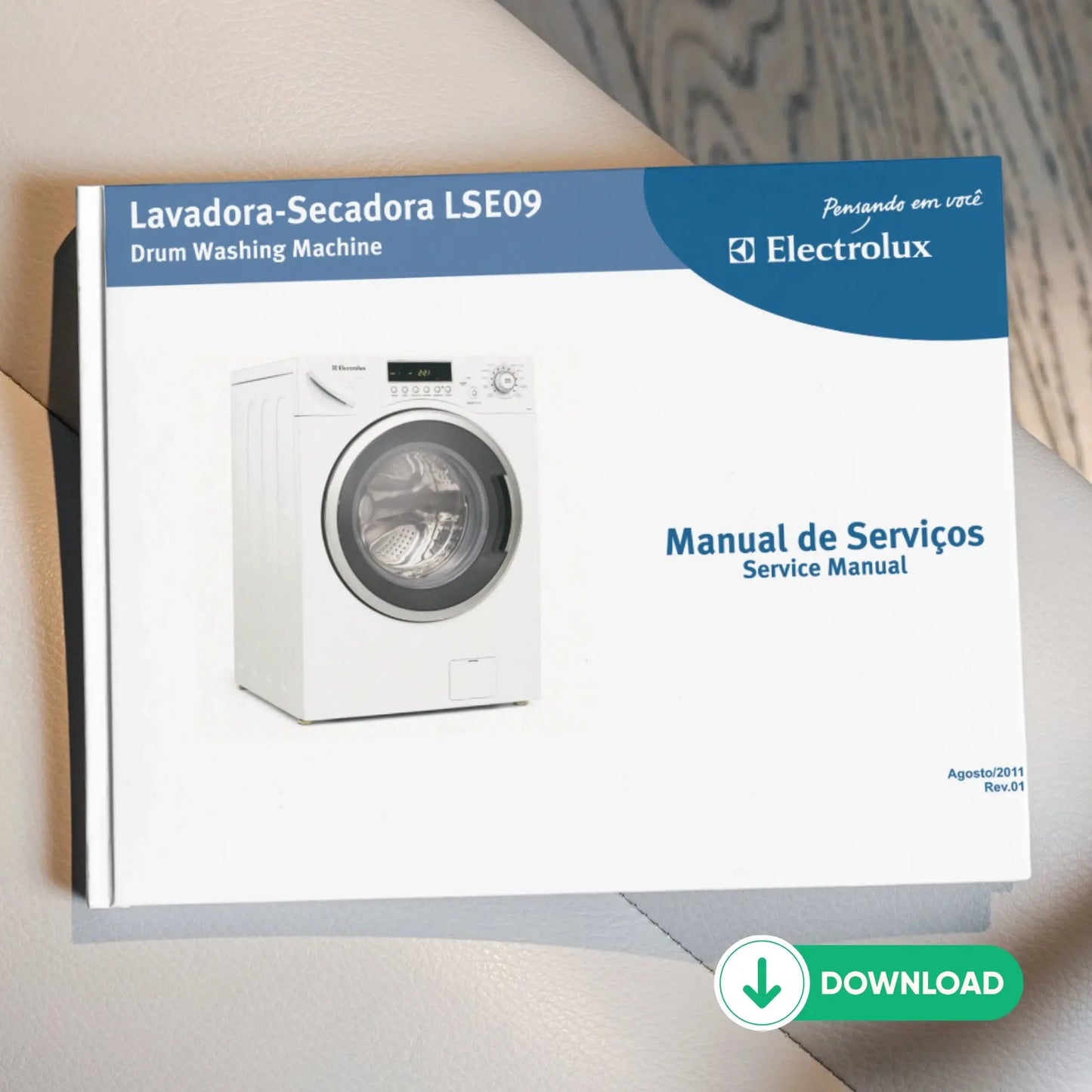 Manual Técnico de Serviços Lava e Seca Electrolux LSE09 - Baixar PDF Electrolux