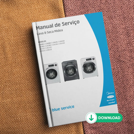 Manual Técnico de Serviços Lava e Seca Midea LSA LSC LSX - Baixar PDF Midea