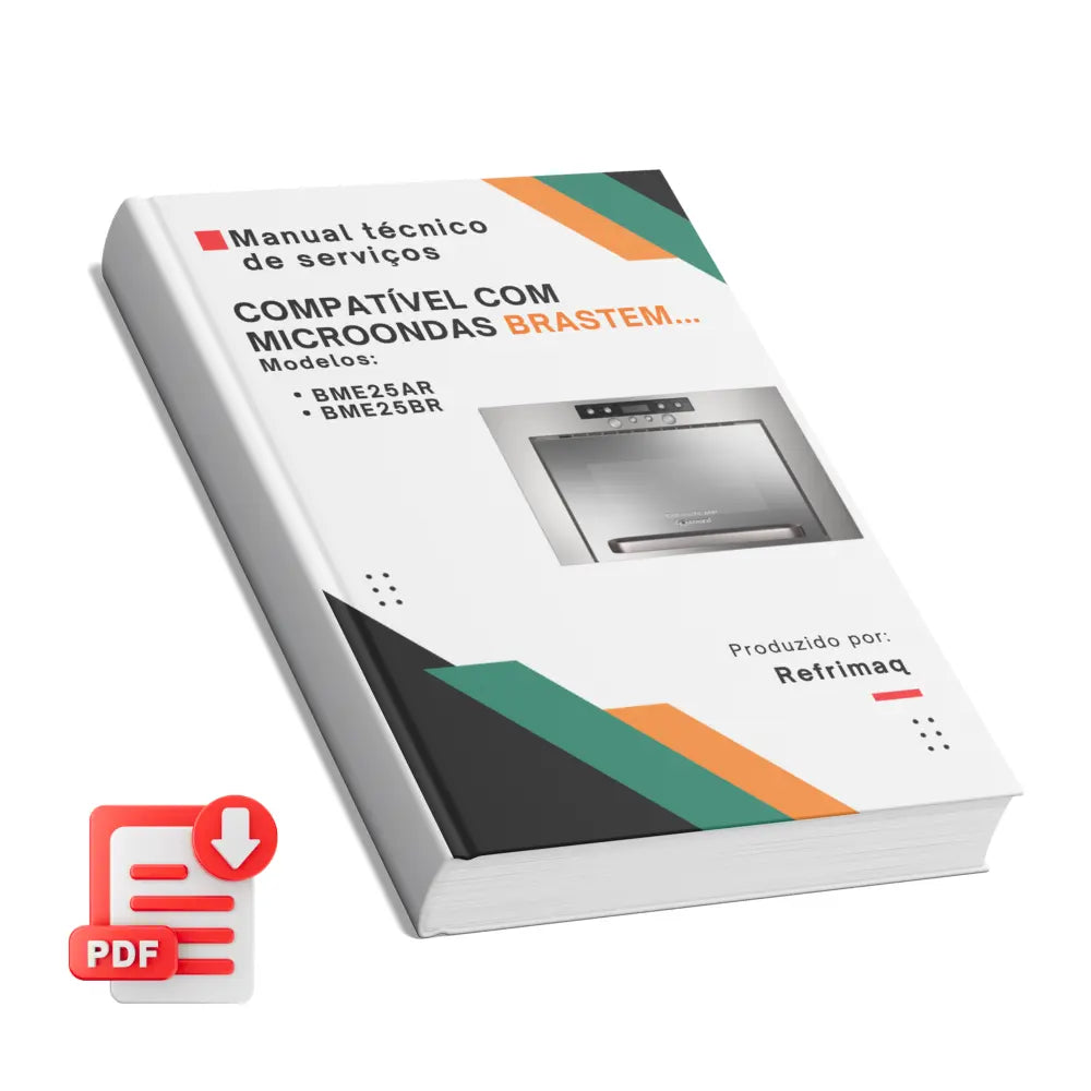 Manual técnico de servicio de microondas Brastemp BME25AR, BME25BR - Descargar PDF