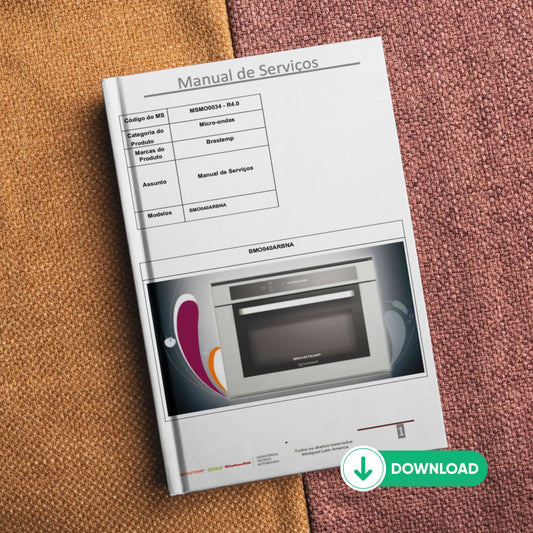 Manual técnico de servicio del microondas Brastemp BMO40AR - Descargar PDF