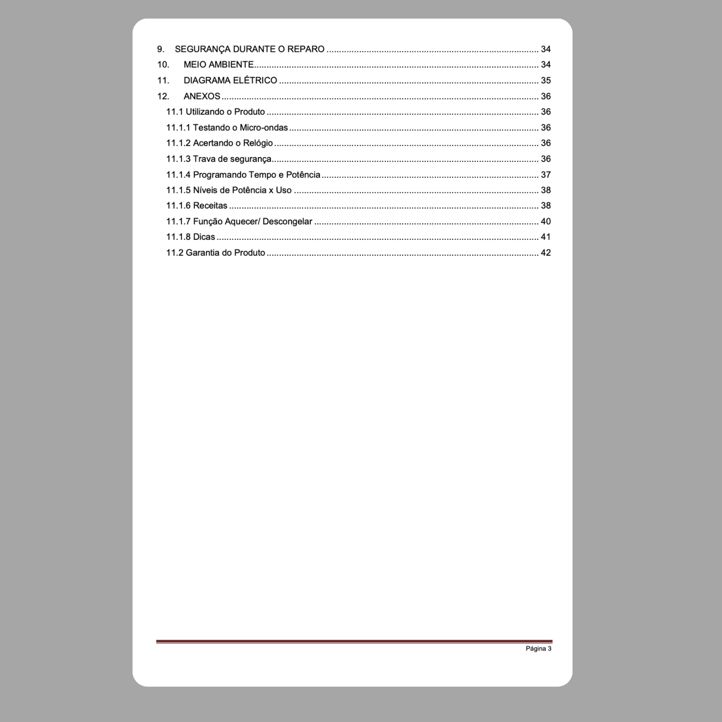 Manual Técnico de Serviços Micro-ondas Consul CMA20AB e CM020AF - Baixar PDF