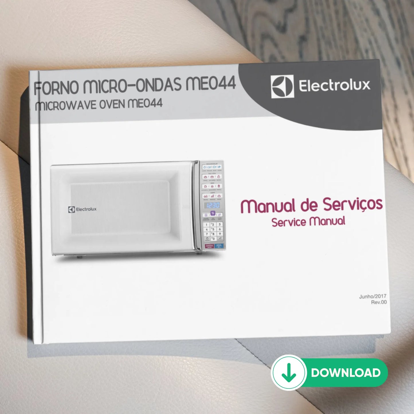 Manual técnico de servicio del microondas Electrolux MEO44 - Descargar PDF