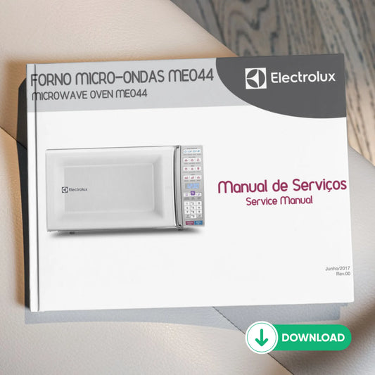 Manual técnico de servicio del microondas Electrolux MEO44 - Descargar PDF