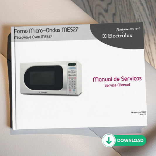 Manual técnico de servicio del microondas Electrolux MES27 - Descargar PDF