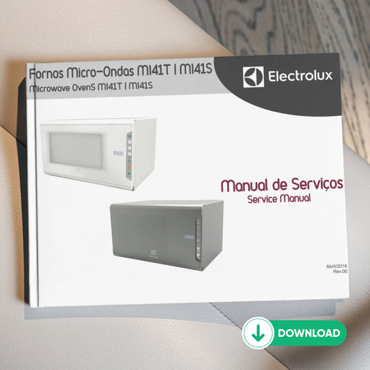 Manual técnico de servicio de microondas Electrolux MI41T, MI41S - Descargar PDF