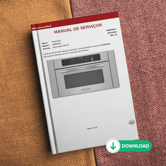 Manual de servicio del microondas KitchenAid KMB45AR - Descargar PDF
