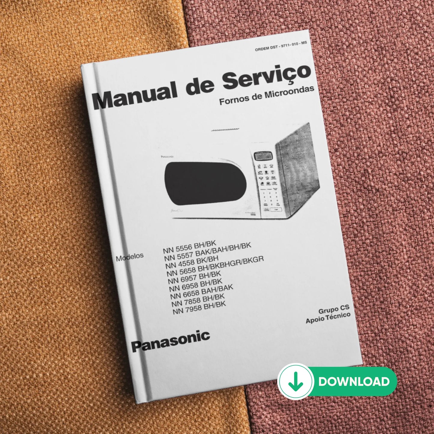 Manual de servicio del horno microondas Panasonic NN-5556 / NN-7958 - Descargar PDF