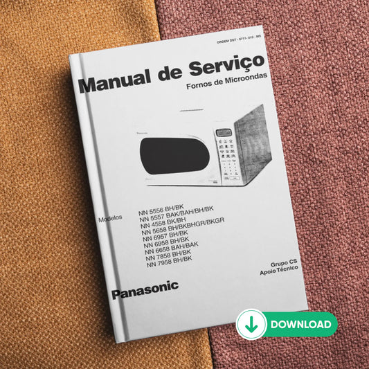 Manual de servicio del horno microondas Panasonic NN-5556 / NN-7958 - Descargar PDF