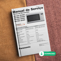 Manual Técnico de Serviços Micro-ondas Panasonic NN-G54B, NN-R94B, NN-R94BHBR, NN-R94BKBR - Baixar PDF