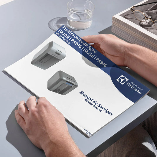 Manual de servicio técnico de los purificadores Electrolux PA10N, PA20G, PA25G y PA30G - Descargar PDF
