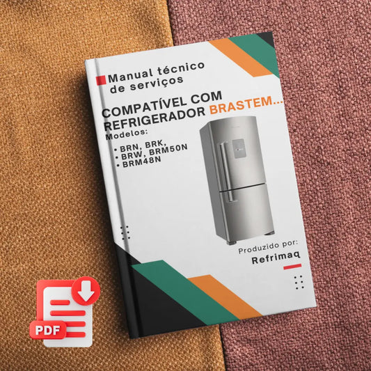 Manual de servicio técnico de refrigeradores Brastemp BRE/BRK/BRW50N, BRM48N/BRM50N - Descargar PDF