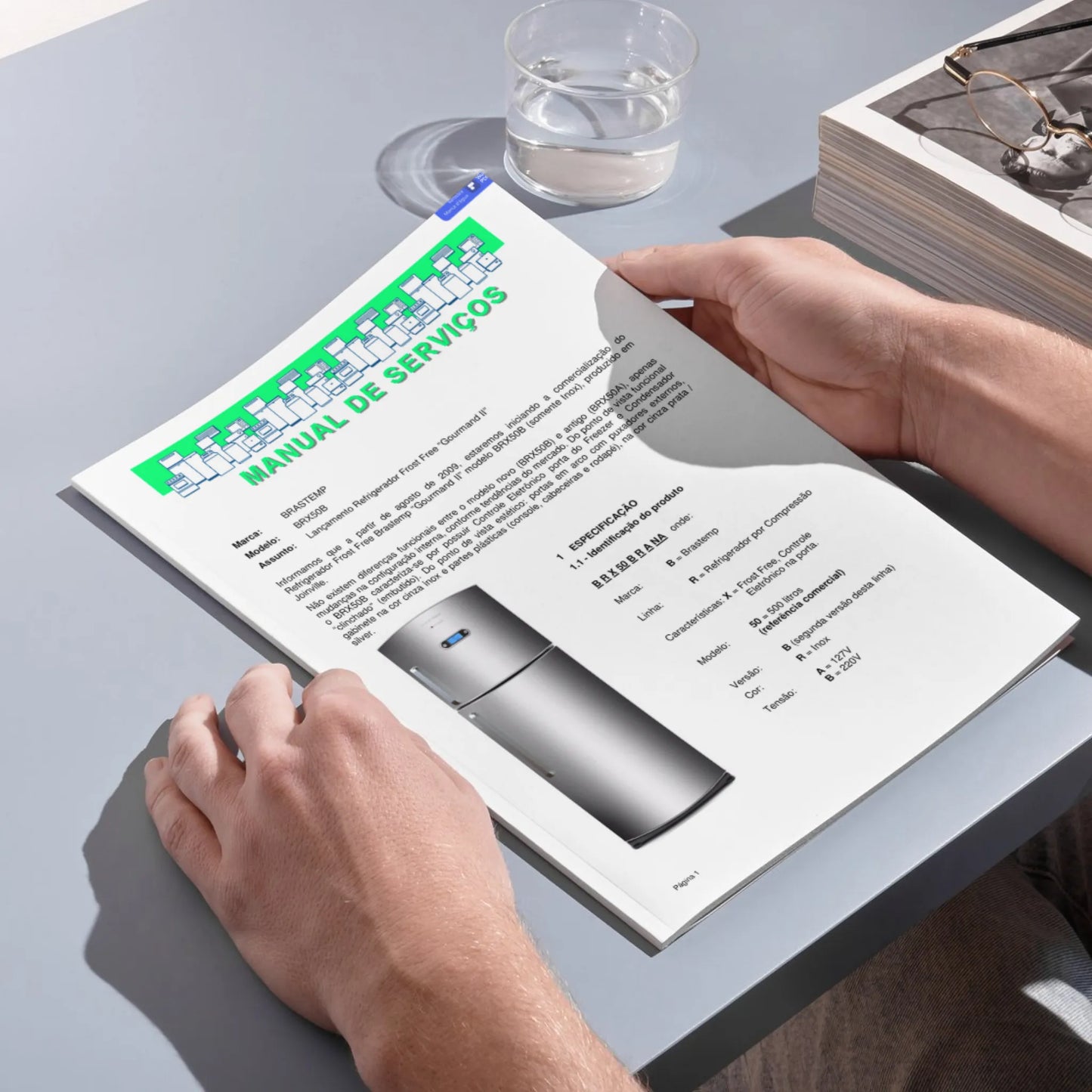 Manual Técnico de Serviços Refrigerador Brastemp BRX50B - Baixar PDF