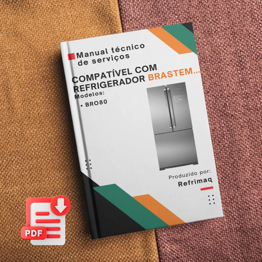 Manual técnico de servicio del refrigerador Brastemp Inverse BRO80 - Descargar PDF