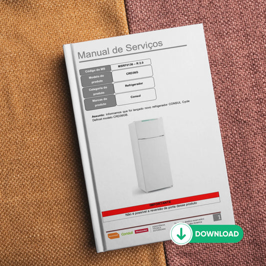 Manual de servicio técnico del refrigerador Consul CRD36 - Descargar PDF