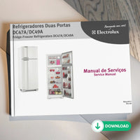 Manual Técnico de Serviços Refrigerador Electrolux DC47A, DC49A - Baixar PDF Electrolux