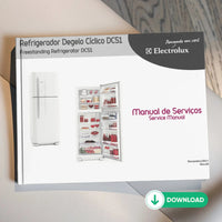 Manual Técnico de Serviços Refrigerador Electrolux DC51 - Baixar PDF Electrolux