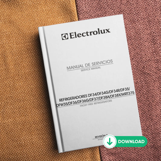 Manual de servicio técnico del refrigerador Electrolux DF34/35/36/37/38 - Descargar PDF