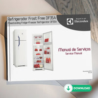 Manual Técnico de Serviços Refrigerador Electrolux DF35A - Baixar PDF Electrolux