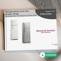 Manual Técnico de Serviços Refrigerador Electrolux DF36A/DF36X - Baixar PDF Electrolux