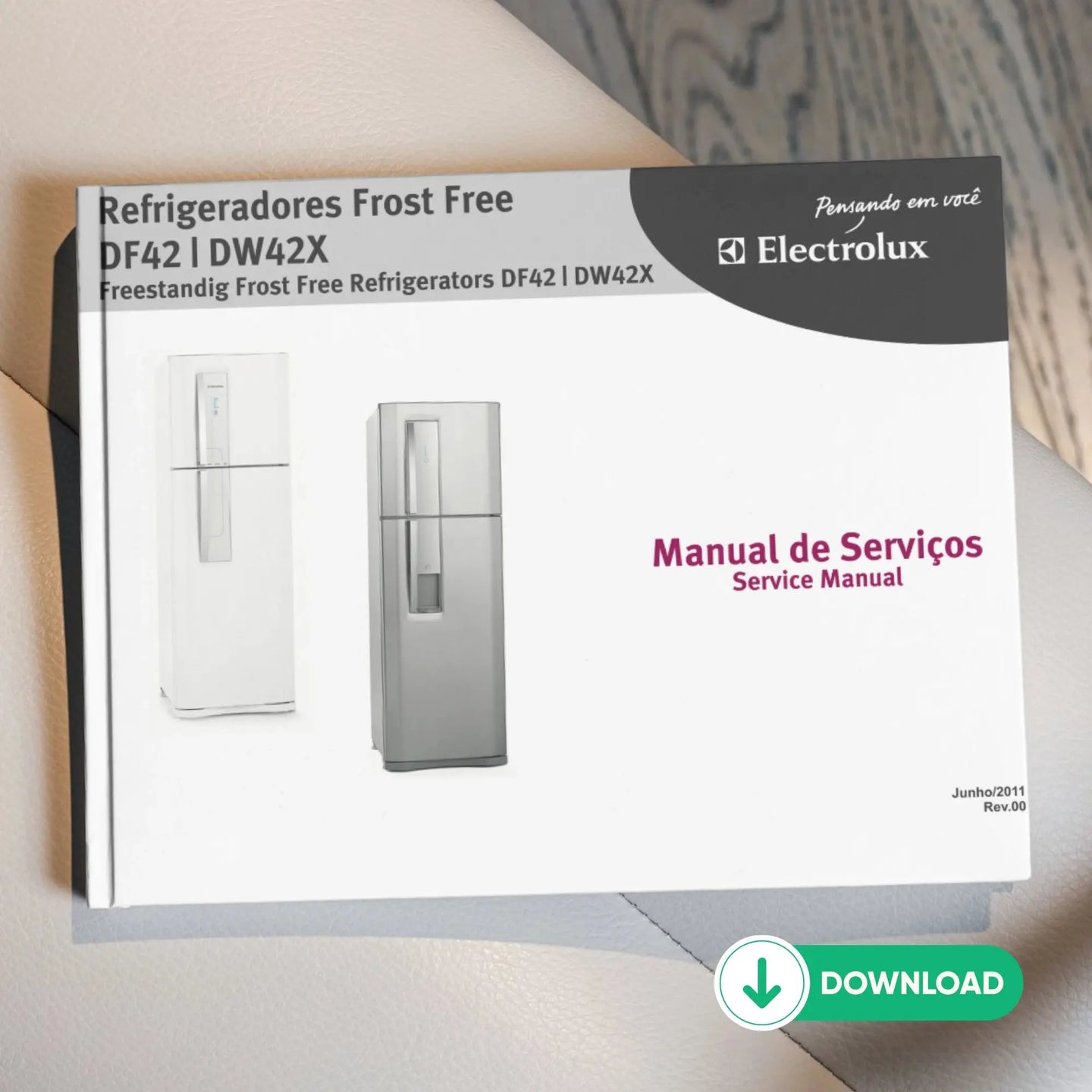 Manual Técnico de Serviços Refrigerador Electrolux DF42/DW42X - Baixar PDF Electrolux