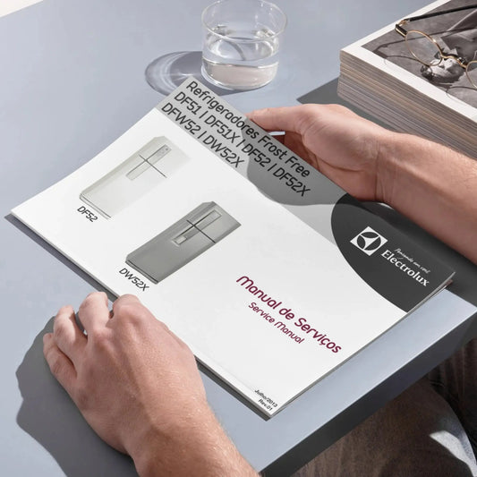 Manual de servicio técnico de refrigeradores Electrolux DF51, DF51X, DF52, DF52X, DFW52, DW52X - Descargar PDF