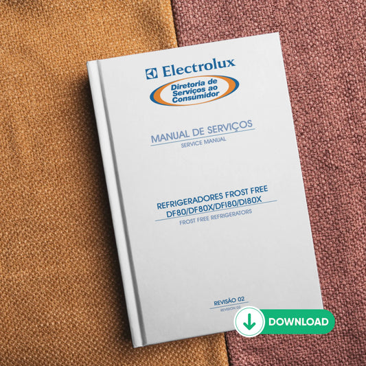 Manual de servicio del refrigerador Electrolux DF80X/DFI80/DI80X - Descargar PDF