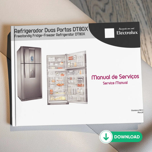 Manual Técnico de Serviços Refrigerador Electrolux DT80X - Baixar PDF Electrolux