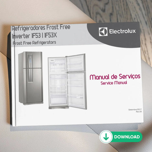 Manual Técnico de Serviços Refrigerador Electrolux IF53, IF53X - Baixar PDF Electrolux