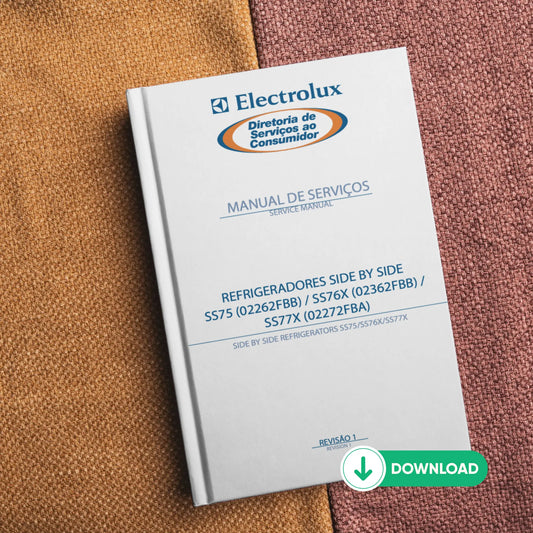 Manual de servicio del refrigerador Electrolux SS75, SS76X, SS77X - Descargar PDF