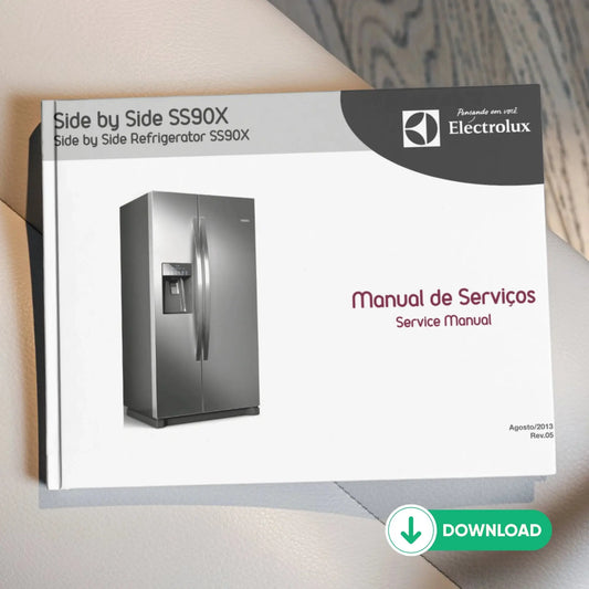 Manual Técnico de Serviços Refrigerador Electrolux SS90X - Baixar PDF Electrolux