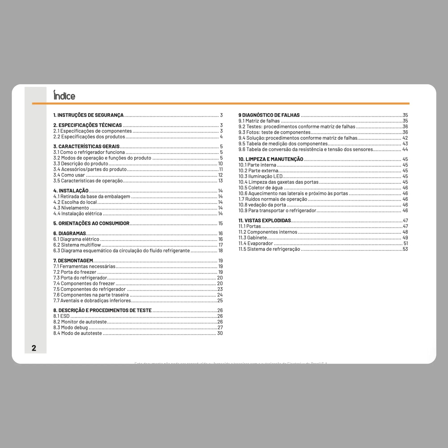 Manual Técnico de Serviços Refrigerador Electrolux TC56 - Baixar PDF Electrolux