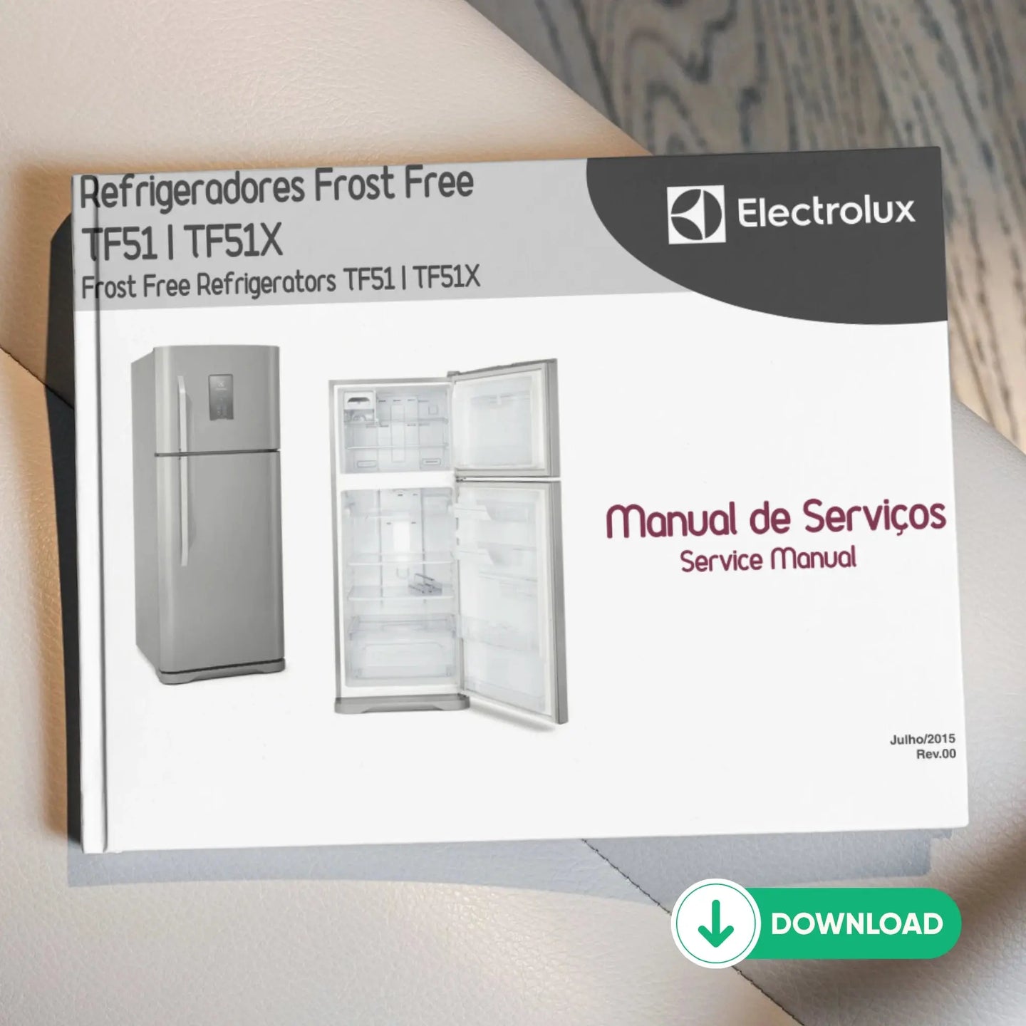 Manual Técnico de Serviços Refrigerador Electrolux TF51, TF51X - Baixar PDF Electrolux