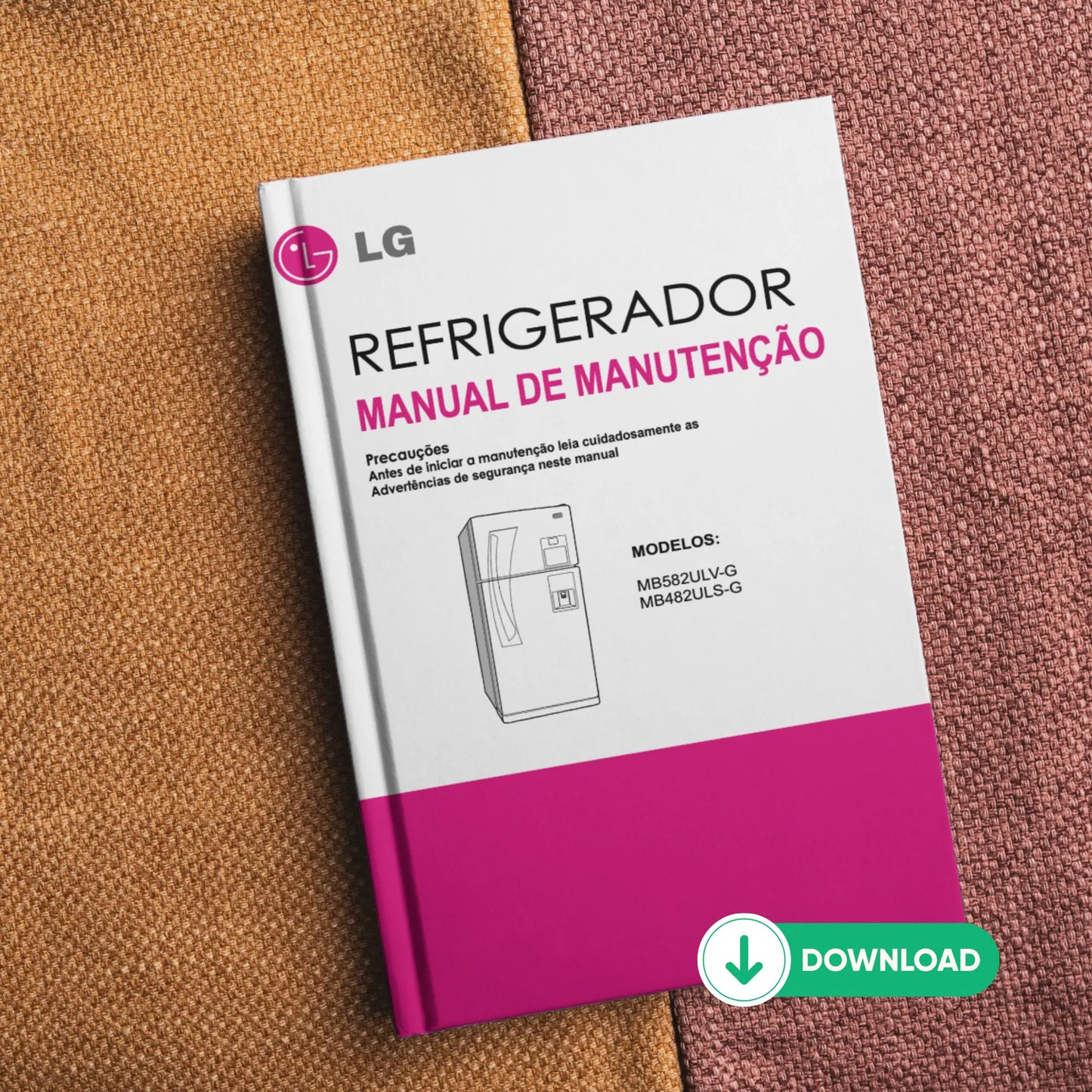 Manual Técnico de Serviços Refrigerador LG MB582ULV-G, MB482ULS-G - Baixar PDF